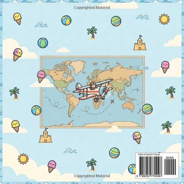 Summer Holidays Coloring Book: For Kids Ages 4-8