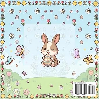 Happy Easter Bunny: Coloring Book for Kids Ages 4+