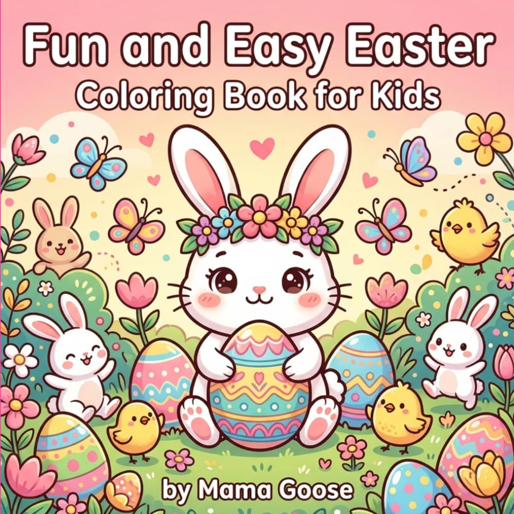 Fun and Easy Easter: Coloring Book for Kids