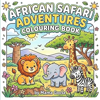 African Safari Adventures: Coloring Book